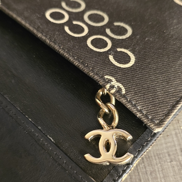 CHANEL Rare Vintage Long Coco Wallet. Canvas. Brown.VGUC - Picture 8 of 13